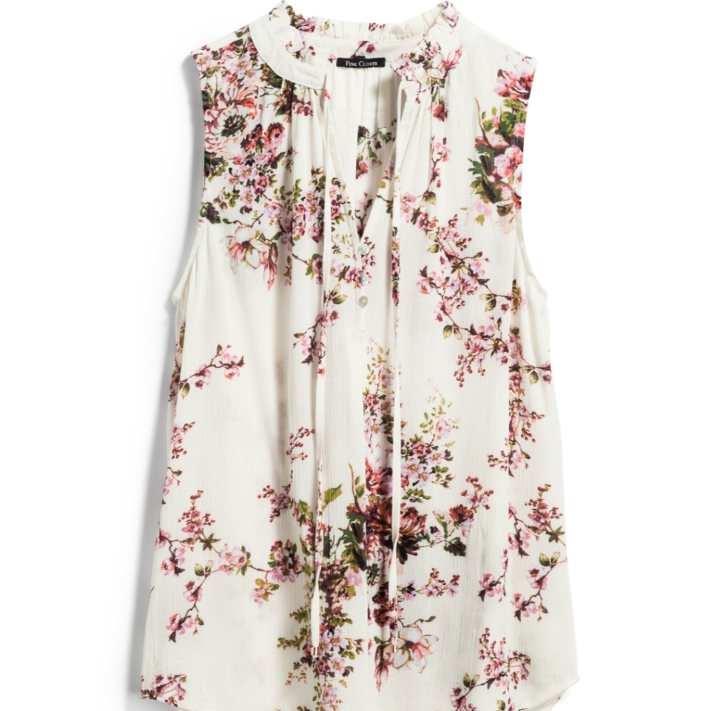 Floral sleeveless top